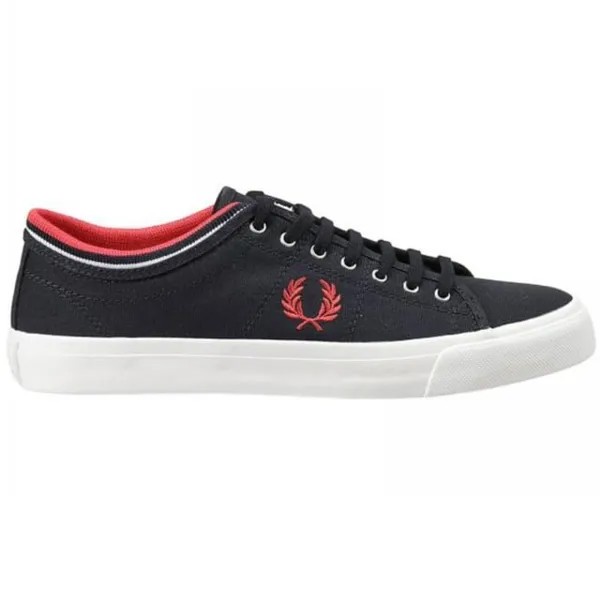B5210U 608 парусиновые мужские кроссовки Kendrick с манжетами Fred Perry, синий