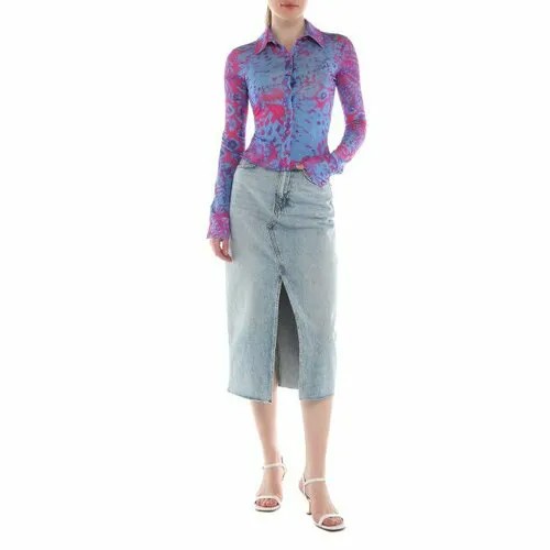 Блуза Versace Jeans Couture, размер 44, голубой
