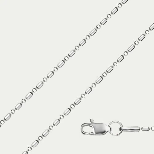 Цепь GOLD CENTER, белое золото, 585 проба, длина 40 см, средний вес 3.25 г
