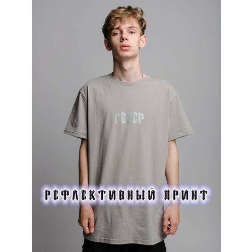 Футболка SEVERCLOTHING, размер M, серый, серый