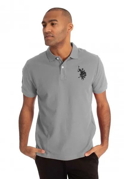 Рубашка-поло ALFREDO U.S. Polo Assn., цвет grey melange