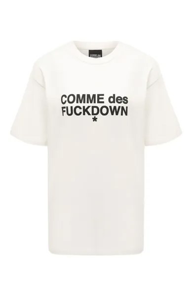 Хлопковая футболка Comme des Fuckdown