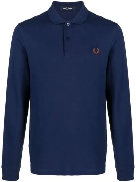 Fred Perry рубашка поло Tennis с вышитым логотипом, синий