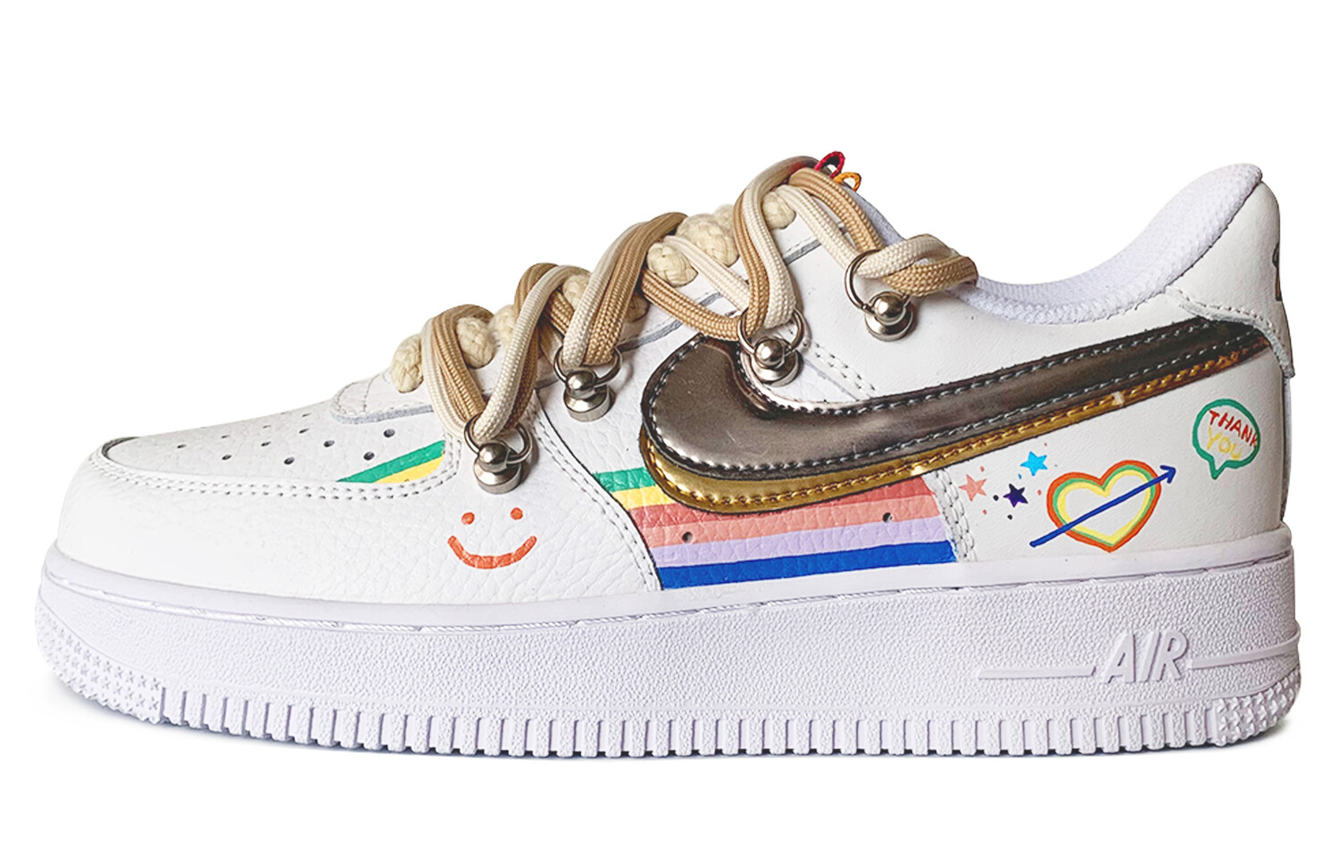 Кроссовки для скейтбординга Air Force 1 женские с низким верхом