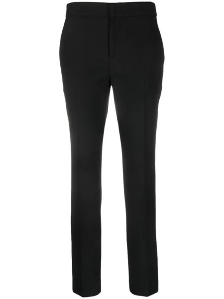 TWINSET зауженные брюки с логотипом, черный