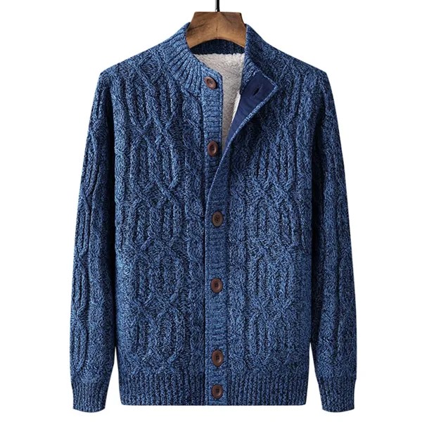 Мужской теплый свитер на молнии, вельветовый, теплый, толстый, в Корейском стиле, модель M82, зима свитер, пальто, кардиган г., 2021