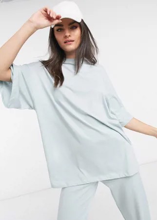 Футболка в стиле oversized с принтом ASOS 4505-Зеленый