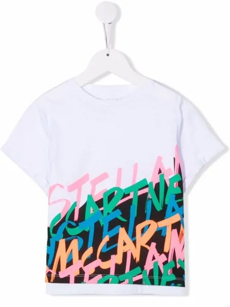 Stella McCartney Kids футболка с логотипом
