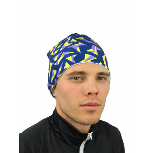 Шапка EASY SKI Спортивная шапка, размер L, синий, фиолетовый