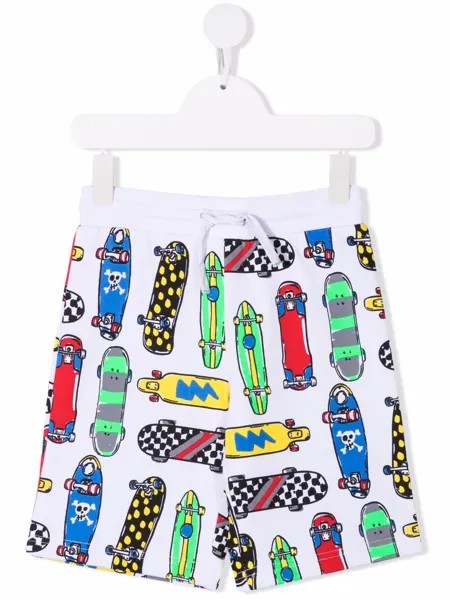 Stella McCartney Kids шорты с кулиской и принтом