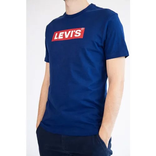 Футболка Levi's, хлопок, размер XL, синий