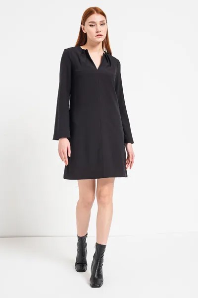 Платье с острым носком и боковыми карманами Esprit, черный