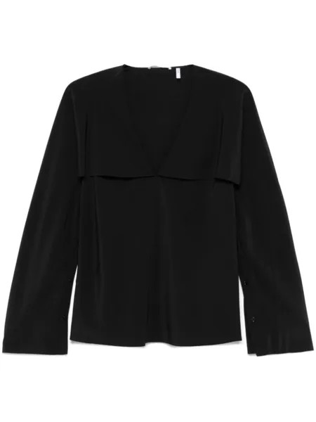 Helmut Lang блузка многослойного дизайна, черный