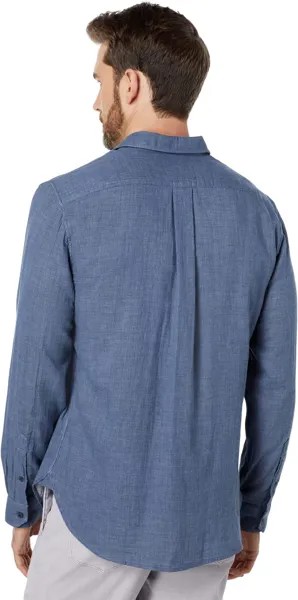 Рубашка Vince Double Face Long Sleeve, цвет Chambray