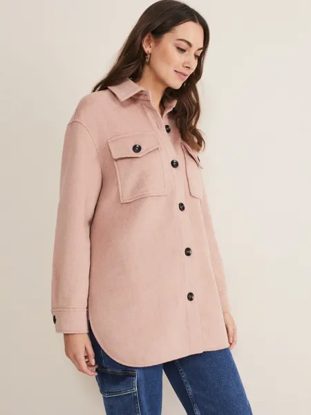 Шерстяная куртка Phase Eight Sammy, розовая