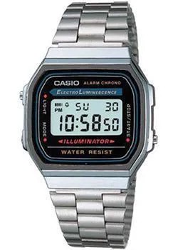 Японские наручные  мужские часы Casio A-168WA-1. Коллекция Vintage