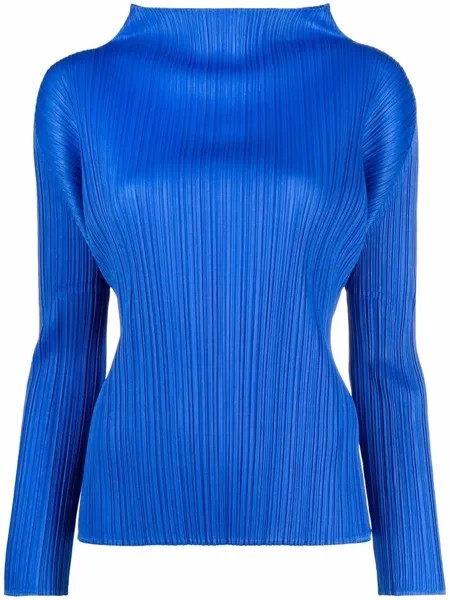 Pleats Please Issey Miyake блузка с плиссировкой