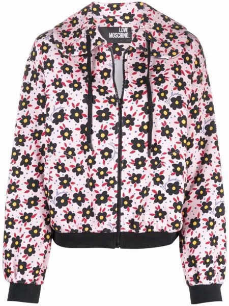 Love Moschino худи с цветочным принтом