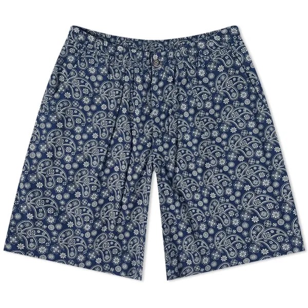 Шорты Universal Works Japanese Paisley Pleated Track Short