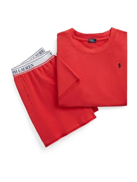Пижама Polo Ralph Lauren Short Sleeve Shirt & Short Set, красный
