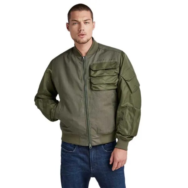 Куртка G-Star Chest Pocket Pm Bomber, зеленый