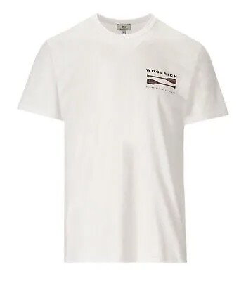 Белая футболка Woolrich Lakeside для мужчин