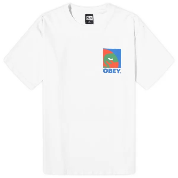 Футболка Obey Circular Icon T-Shirt, белый