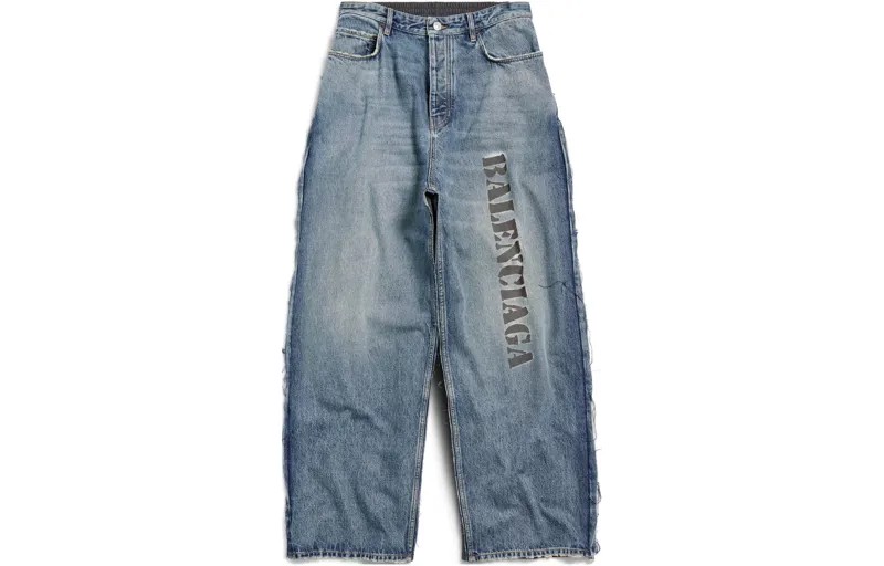 Джинсы унисекс светло-индиго Balenciaga, индиго