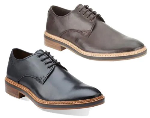 Мужские кожаные оксфорды Clarks Grimsby Walk - черный и коричневый