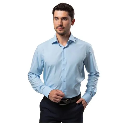 Рубашка GroStyle, размер 39/182, голубой
