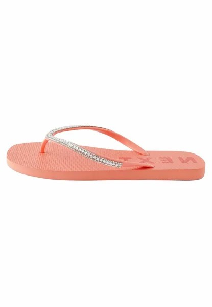 Шлепанцы JEWELLED BEACH FLIP FLOPS Next, цвет coral pink