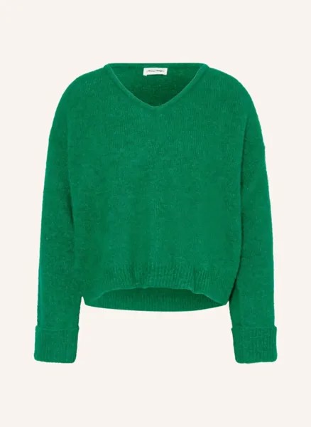 Укороченный свитер из альпаки American Vintage, зеленый