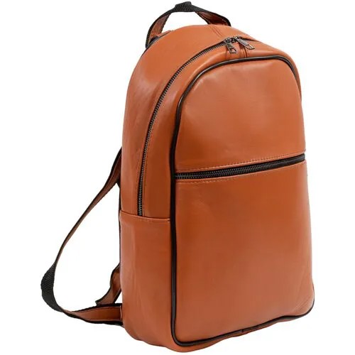 Рюкзак , фактура гладкая, оранжевый