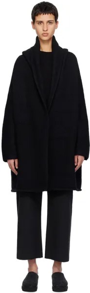 Черное пальто Капоте Lauren Manoogian