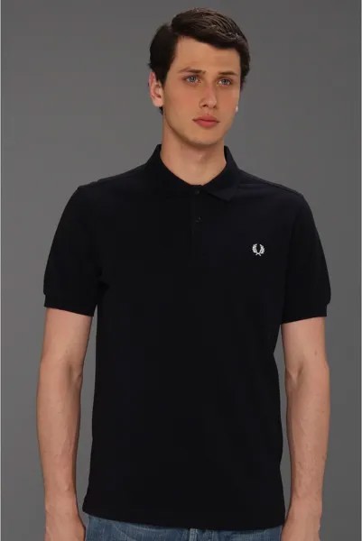 Рубашка-поло Slim Fit Solid Plain Polo Fred Perry, темно-синий