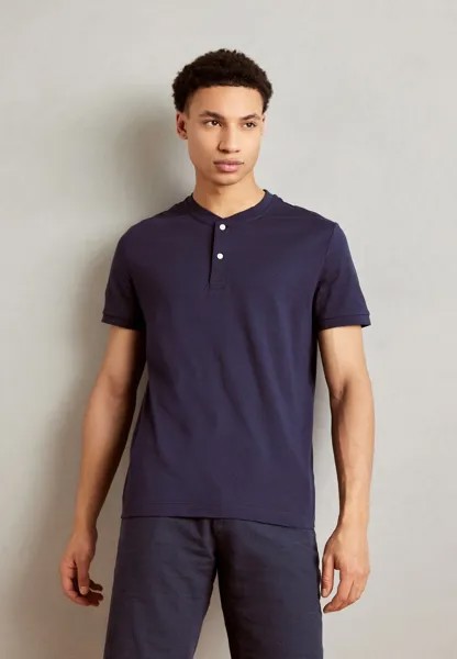 Базовая футболка HENLEY Esprit, цвет navy