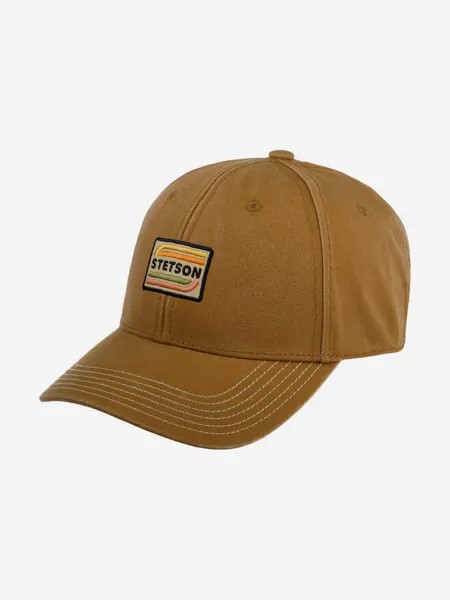 Бейсболка STETSON 7721110 BASEBALL CAP COTTON (коричневый), Коричневый