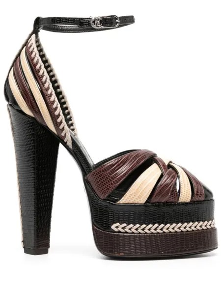Roberto Cavalli туфли на платформе, черный