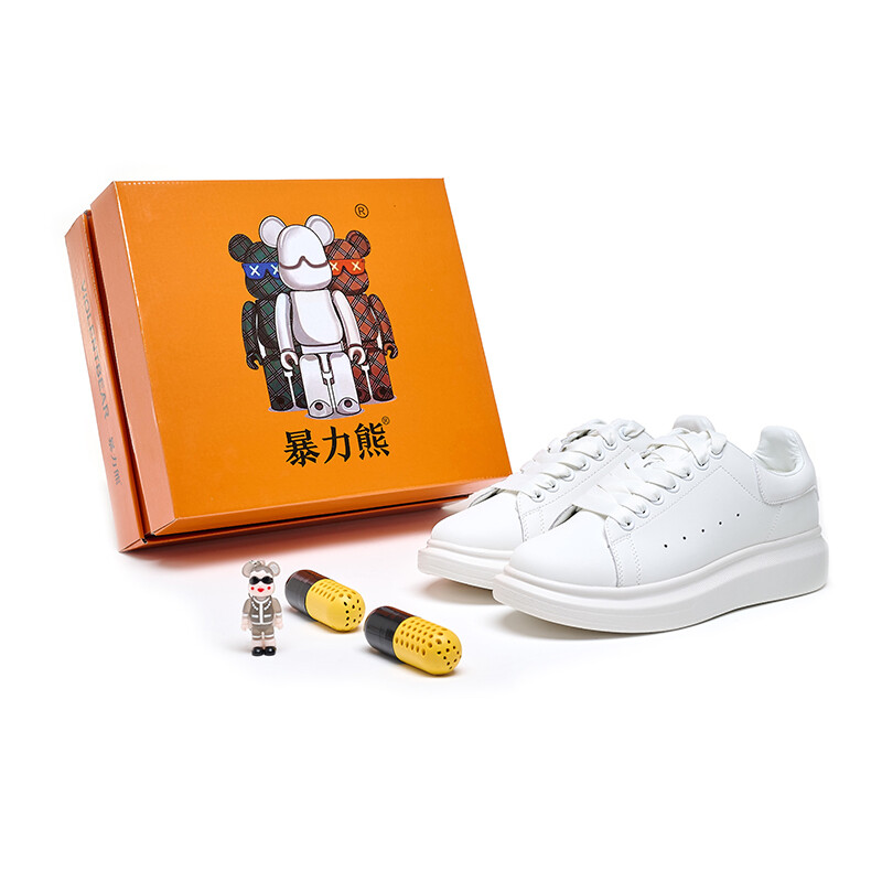 Кроссовки Violent bears Skateboarding Shoes Unisex Low-top, белый/черный