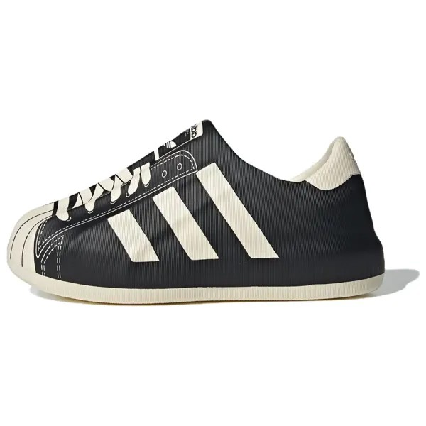 Кроссовки adidas originals AdiFOM Superstar Skateboarding Shoes Unisex Low-top Black/White, черный/белый