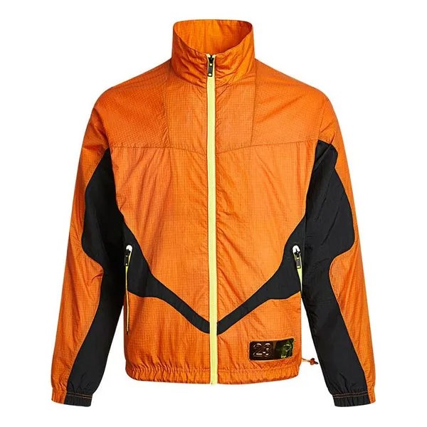 Куртка Air Jordan 23 EngineeRed Causual Sports Stand-up Collar Jacket Coat Male Orange, оранжевый