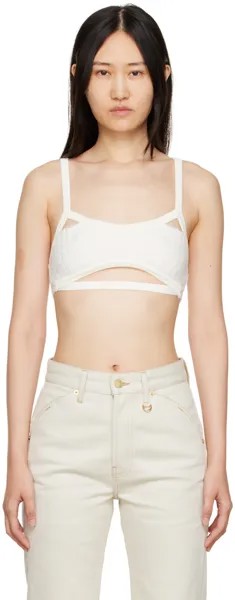 Белый бюстгальтер 'Le Bandeau Bellinu' Jacquemus