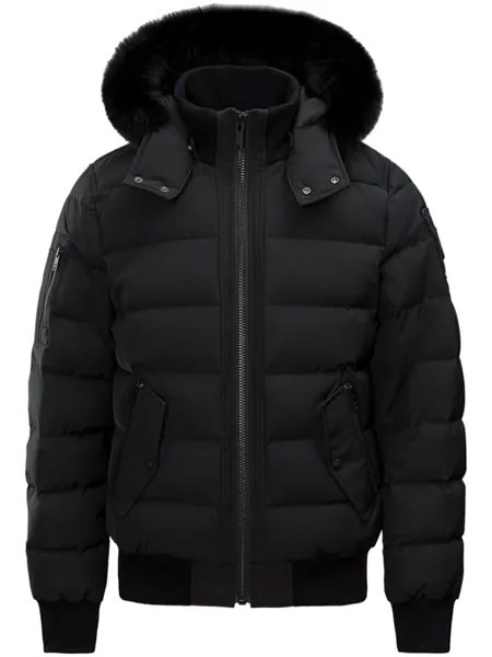 Moose Knuckles пуховик Ladriere с капюшоном, черный