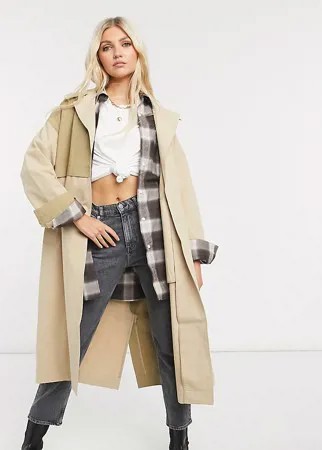Макинтош в двух нейтральных оттенках Reclaimed Vintage Inspired-Бежевый