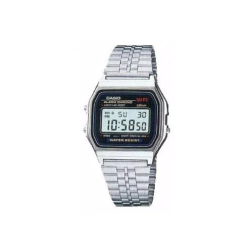 Наручные часы CASIO Vintage A159WA-N1, белый, серебряный