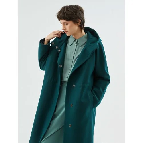 Пальто реглан Pompa, размер 42, зеленый