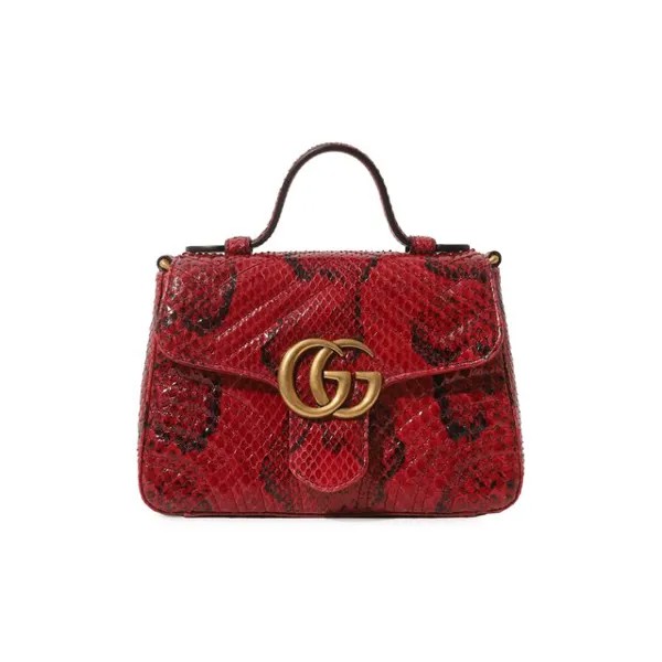 Сумка GG Marmont из кожи питона Gucci