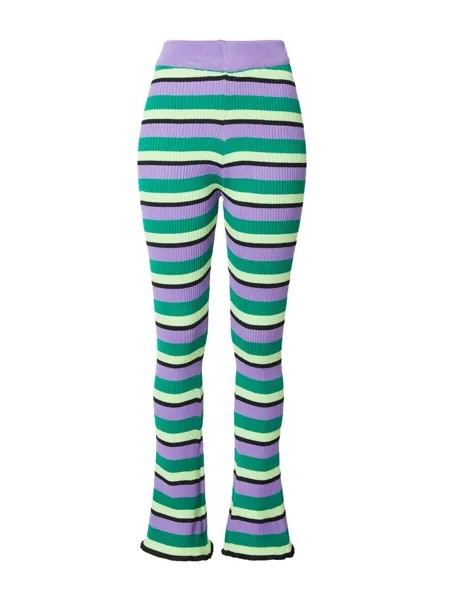 Расклешенные брюки Daisy Street, цвет Emerald/Light Green/Light Purple