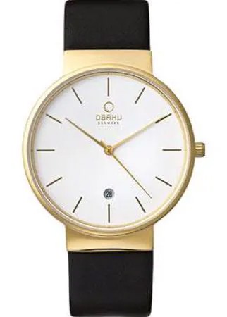 Fashion наручные  мужские часы Obaku V153GDGWRB. Коллекция leather