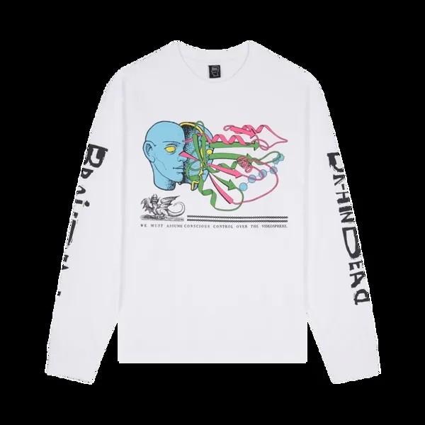 Футболка Brain Dead Conscious Control Long-Sleeve 'White', белый
